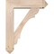 Ekena Millwork Olympic Arts and Crafts Smooth Bracket w/ Offset Brace, Douglas Fir, 7 1/2"W x 30"D x 38"H BKT0806X30X38OLY03SDF - alternate 3